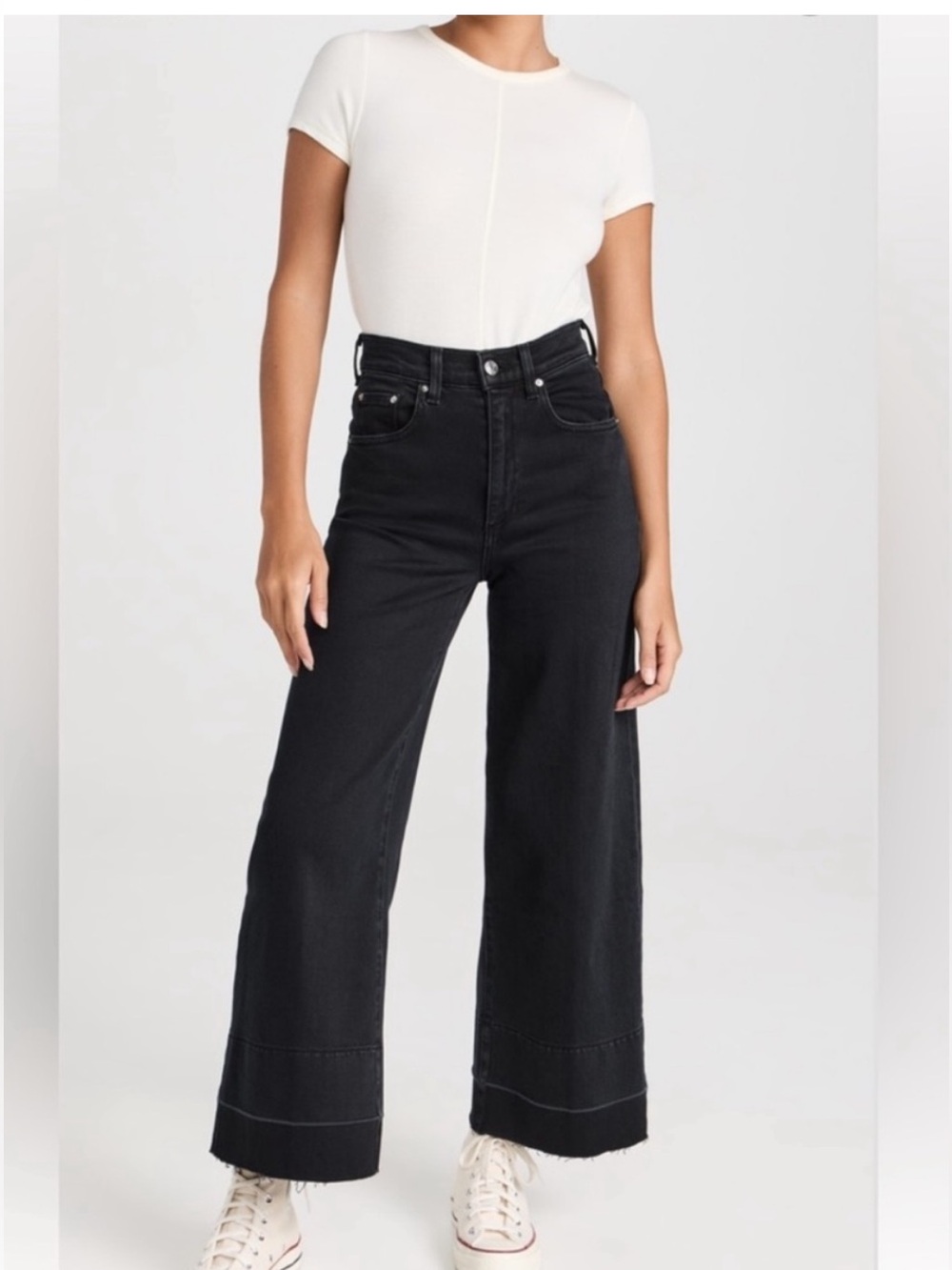 Le Jean Sophia High-Rise Wide-Leg Jeans